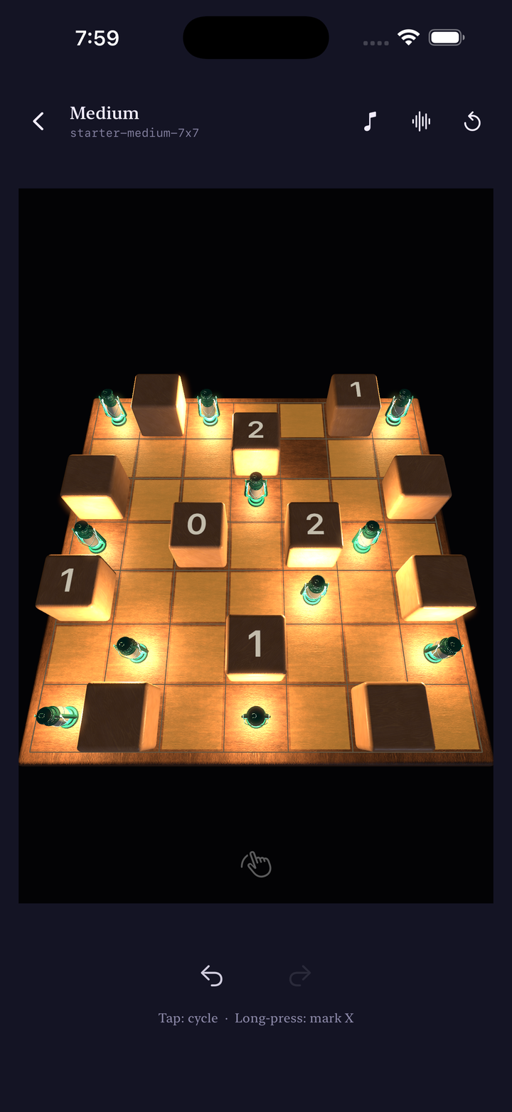 Solving a puzzle on the 3D board