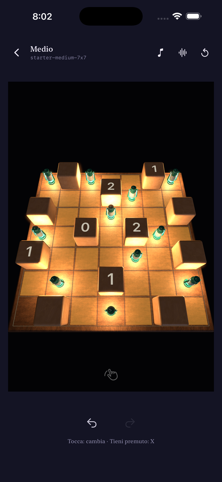 Solving a puzzle on the 3D board