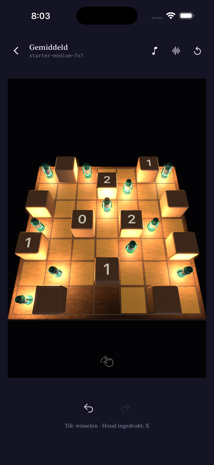 Solving a puzzle on the 3D board