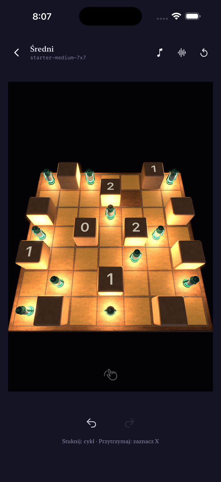 Solving a puzzle on the 3D board